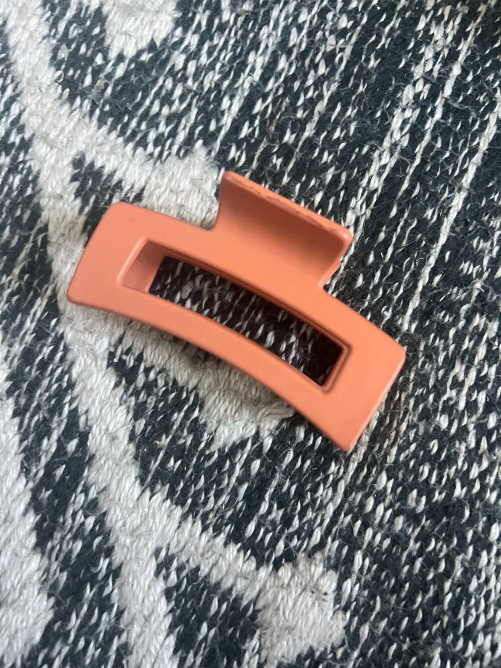 Orange Claw Clip